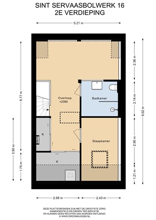 Floorplan - Sint Servaasbolwerk 16, 6211 NB Maastricht